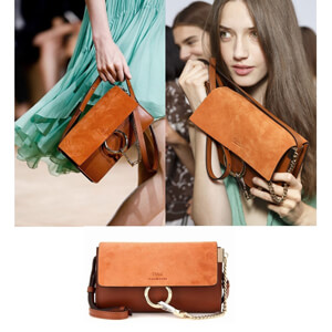 18-19新作 クロエバッグスーパーコピー CHLOE☆Faye ミニレザー&スエードショルダーバッグ