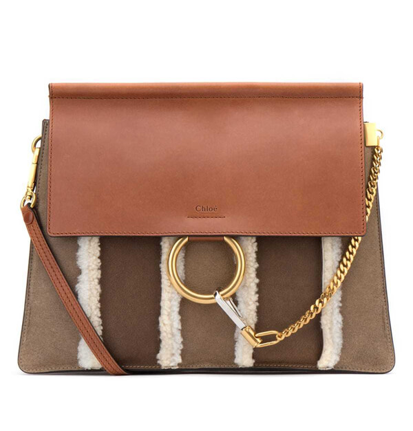 18-19AW ★クロエバッグスーパーコピー CHLOE★ショルダーバッグ Faye(ブラウン)