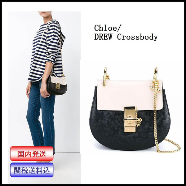 18-19新着! クロエバッグスーパーコピー CHLOE/Drew クロスボディバッグ バイカラー