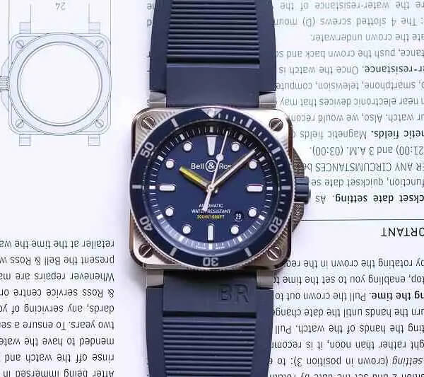 ベル&ロス BR03-92-D-BU-ST/SRB BR03-92 DIVER BLUE