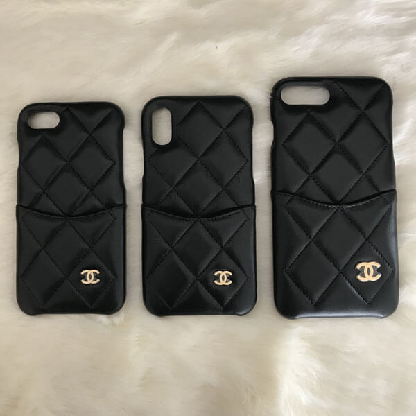 シャネル 全機種対応 スマホケース スーパーコピー ラムスキンxG金具・即発