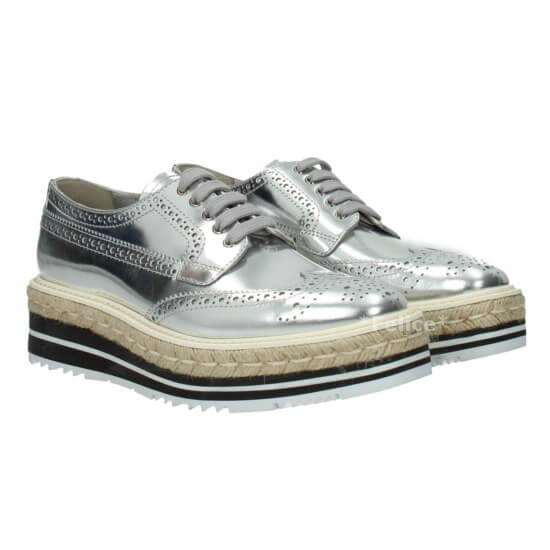 2018-19新作素敵*PRADA プラダスーパーコピー*レースアップ ダービー シューズ
