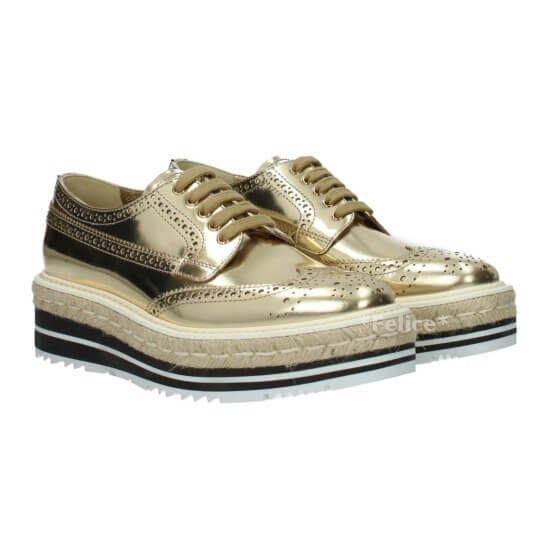 2018-19新作素敵*PRADA プラダスーパーコピー*レースアップ ダービー シューズ