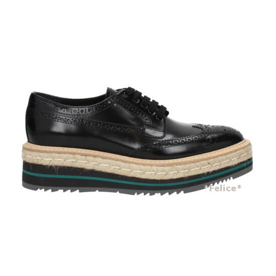 2018-19新作素敵*PRADA プラダスーパーコピー*レースアップ ダービー シューズ