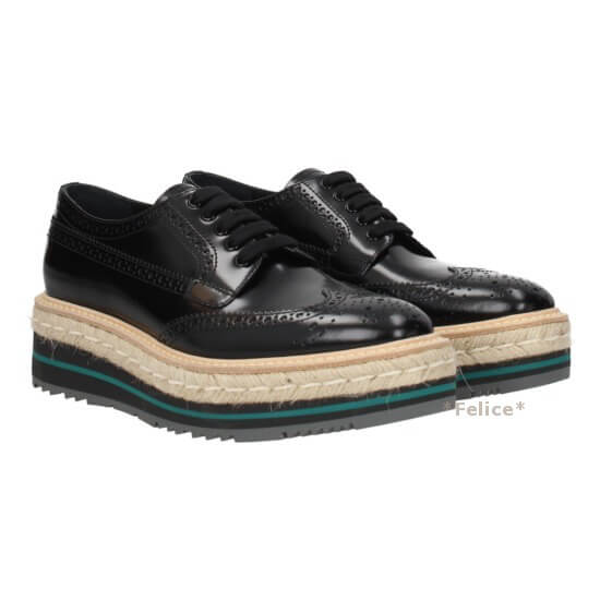 2018-19新作素敵*PRADA プラダスーパーコピー*レースアップ ダービー シューズ