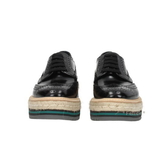 2018-19新作素敵*PRADA プラダスーパーコピー*レースアップ ダービー シューズ