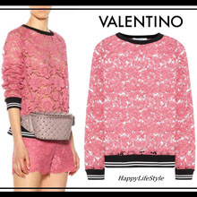 ヴァレンティノヴァレンティノ lovely スウェット トレーナー Heavy Lace スウェットシャツ ヘビー レース Sweat Shirt