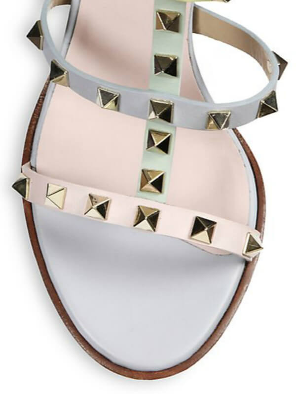 大人気!!2019新作ヴァレンティノ ヴァレンティノスーパーコピー Rockstud Watercolor Colorblock Sandals