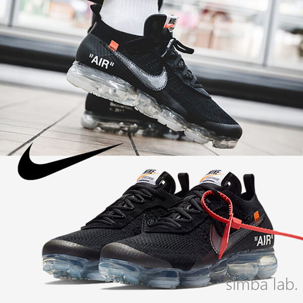 安心の返品対応可!OFF-WHITE × ナイキ スーパーコピー Air Vapor Max Black ヴェイパーマックス