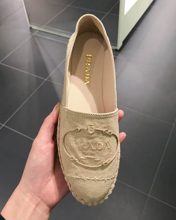 プラダ コピー LOGO STITCHES ESPADRILLE 1S619I-3KBO-F0K1H
