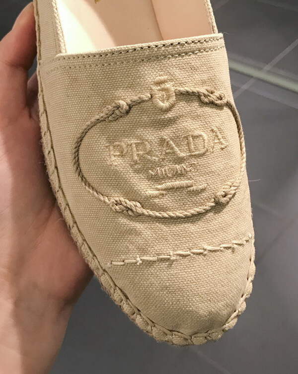 プラダ コピー LOGO STITCHES ESPADRILLE 1S619I-3KBO-F0K1H