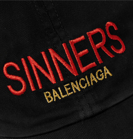 2018春夏新作 バレンシアガスーパーコピー バレンシアガ SINNERS ロゴ ベースボールキャップ