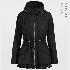 MONCLER 春アウター フレア&裾エンブロイダリー ジャケット