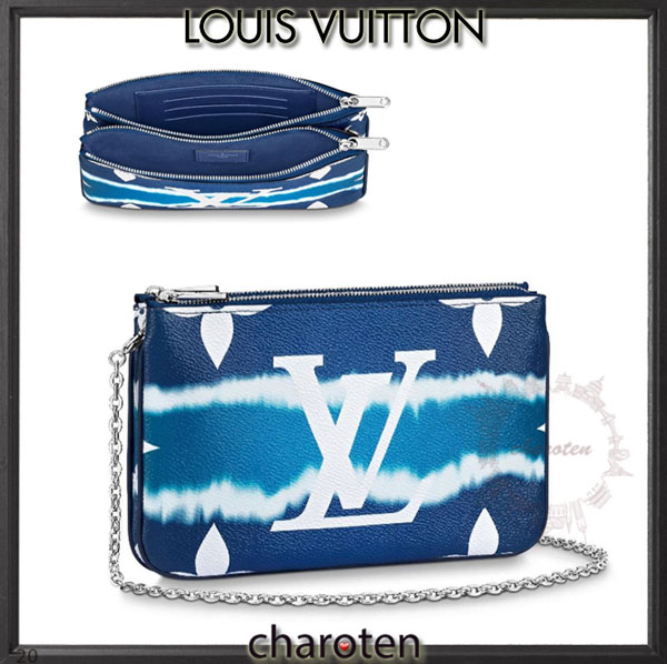 2020新作限定 ルイヴィトン偽物 使える3WAY♡LV ESCALE エスカル ダブルジップショルダー M69124