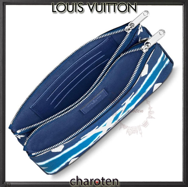 2020新作限定 ルイヴィトン偽物 使える3WAY♡LV ESCALE エスカル ダブルジップショルダー M69124