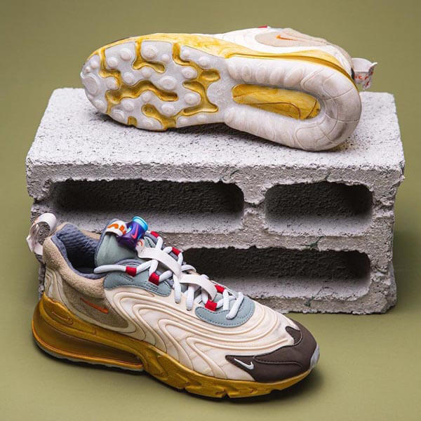 【完売人気】超入手困難品! トラヴィス スコット×ナイキ エアマックス 270 リアクト ライト "Cactus Trails" CT2864-200
