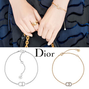 超限定♪ディオール CLAIR D LUNE ブレスレット 偽物 2カラーgold/silver