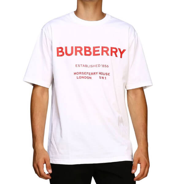 バーバリー Tシャツ コピー BURBERRY/ORSEFERRY PRINT COTTON T-SHIRT