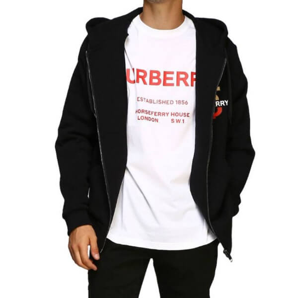 バーバリー Tシャツ コピー BURBERRY/ORSEFERRY PRINT COTTON T-SHIRT