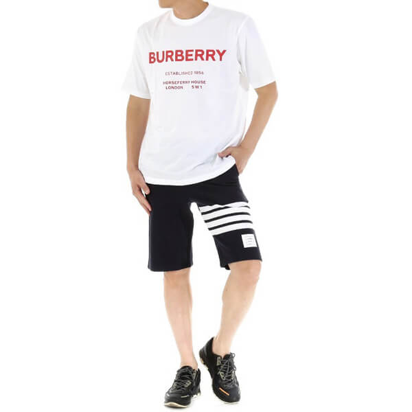 バーバリー Tシャツ コピー BURBERRY/ORSEFERRY PRINT COTTON T-SHIRT