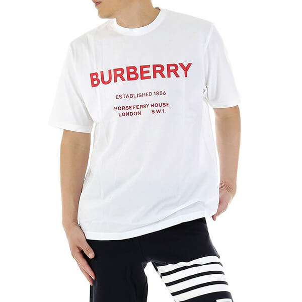 バーバリー Tシャツ コピー BURBERRY/ORSEFERRY PRINT COTTON T-SHIRT