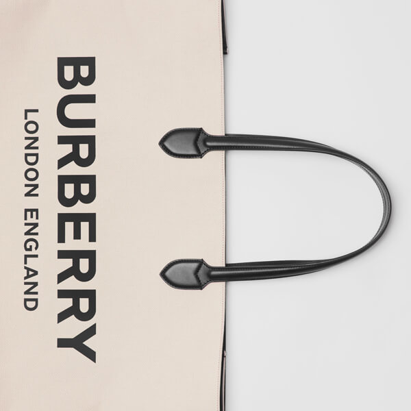 【BURBERRY】バーバリー キャンバストートバッグ コピー ロゴデティール