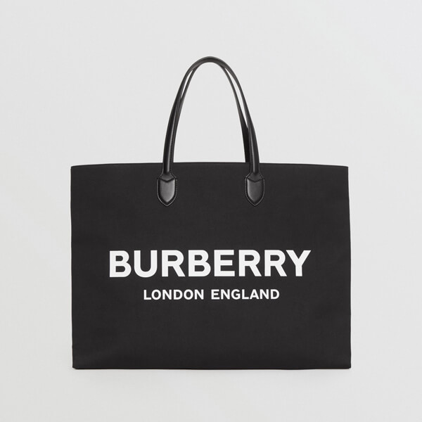 【BURBERRY】バーバリー キャンバストートバッグ コピー ロゴデティール