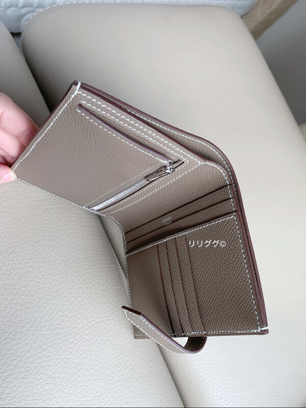 入手困難 エルメス 財布 コピー ベアン☆コンパクト☆エトープ エトゥープ H039790CC18 KP30