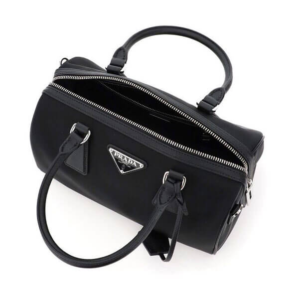 PRADA NYLON AND SAFFIANO LEATHER TOP-HANDLE BAG 1BB845 V W1X 064 F0002