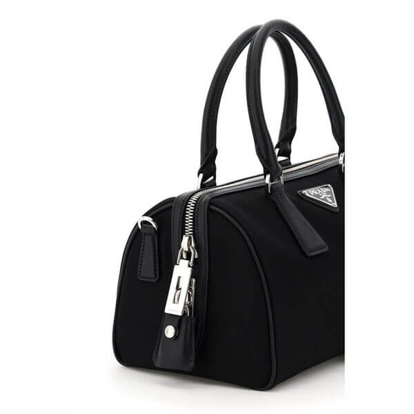 PRADA NYLON AND SAFFIANO LEATHER TOP-HANDLE BAG 1BB845 V W1X 064 F0002