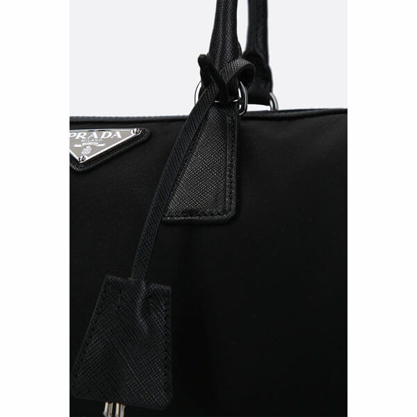 PRADA NYLON AND SAFFIANO LEATHER TOP-HANDLE BAG 1BB845 V W1X 064 F0002