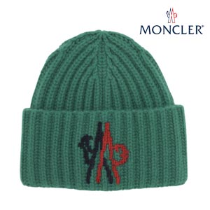 2020AW新作!モンクレールスーパーコピー 2 MONCLER 1952 + VALEXTRA ブルー ビーニー帽