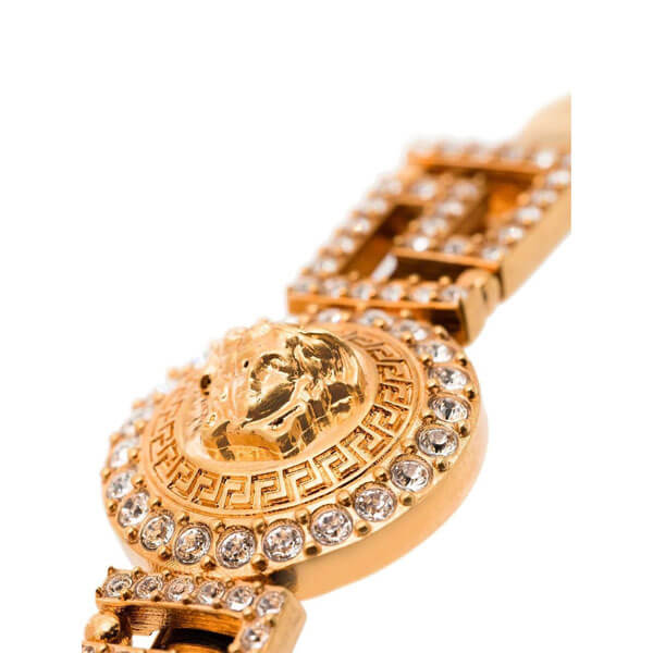 VERSACE クリスタル装飾 メデューサ ヘアクリップ