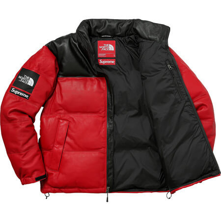 シュプリーム north face 偽物 シュプリーム ノースフェイス ダウン ヌプシ 偽物 レザーダウンジャケット 3色
