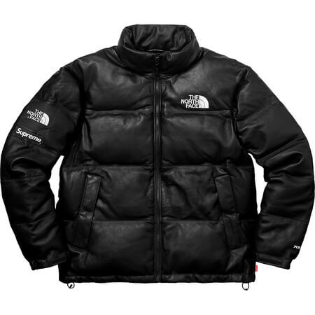シュプリーム north face 偽物 シュプリーム ノースフェイス ダウン ヌプシ 偽物 レザーダウンジャケット 3色