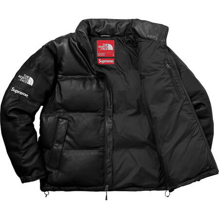 シュプリーム north face 偽物 シュプリーム ノースフェイス ダウン ヌプシ 偽物 レザーダウンジャケット 3色