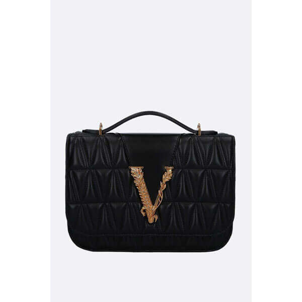 ヴェルサーチ VIRTUS QUILTED NAPPA SHOULDER BAG