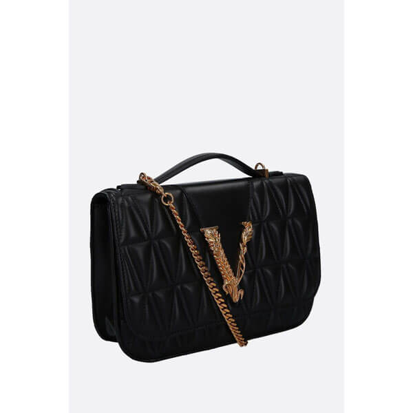 ヴェルサーチ VIRTUS QUILTED NAPPA SHOULDER BAG