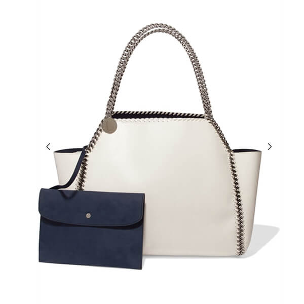 ステラマッカートニー トートバッグ Falabella reversible fauxbrushed-leather