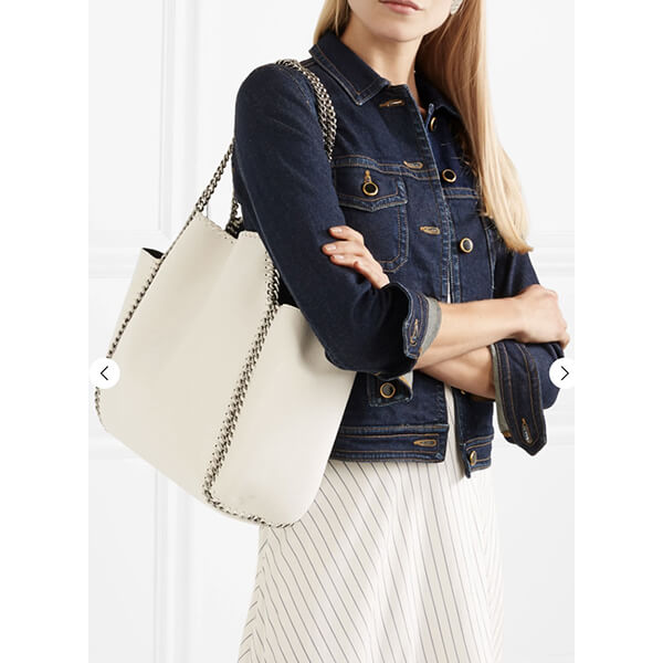 ステラマッカートニー トートバッグ Falabella reversible fauxbrushed-leather