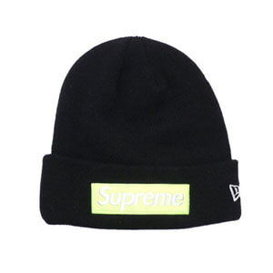 シュプリーム ニット 帽 偽物 シュプリーム ニューエラ Era Box Logo Beanie (ステッカー付き)