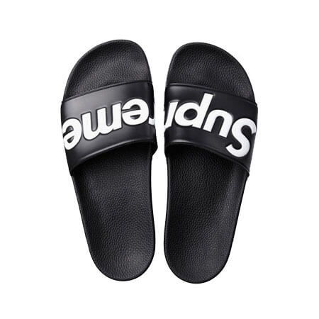 シュプリーム サンダル 偽物 Slides Sandals Black 夏のスリッパに最高です!