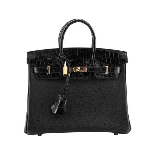 エルメス★<限定品で貴重>美しすぎるBIRKINタッチクロコxトゴ30 ブラック