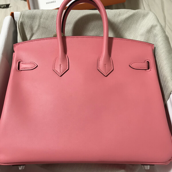 【国内発送】エルメス バーキン25 ローズエテ シルバー金具