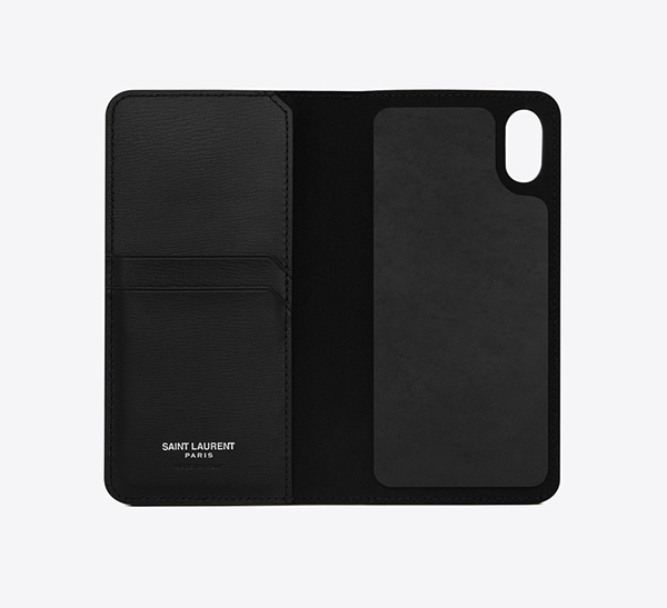 【新作】超COOL★サンローラン★手帳型★Leather iPhoneケース