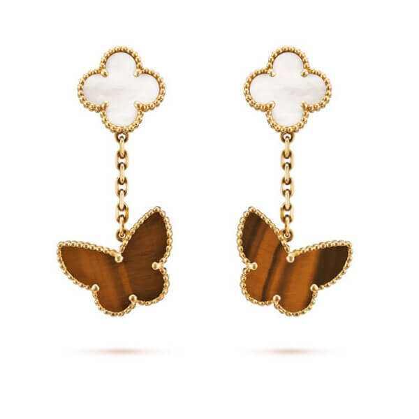 お洒落【ヴァンクリーフ&アーペル】ラッキーアルハンブラ☆ピアス