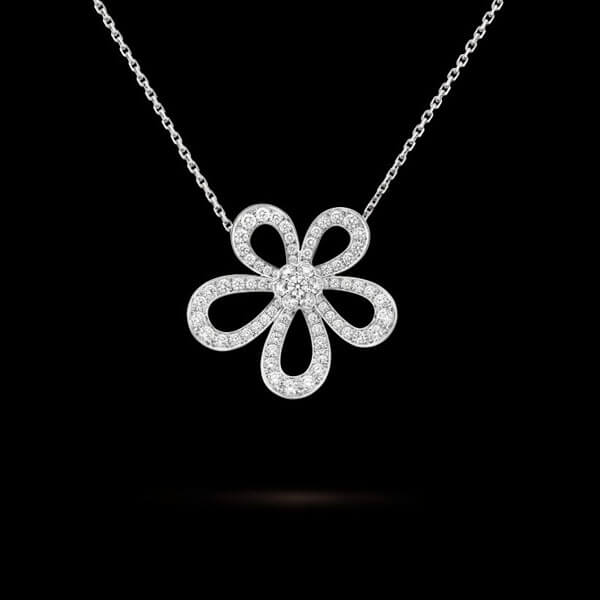 【SALE】ヴァンクリーフ&アーペル フラワーレース ペンダント Diamond