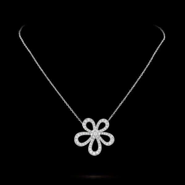 【SALE】ヴァンクリーフ&アーペル フラワーレース ペンダント Diamond