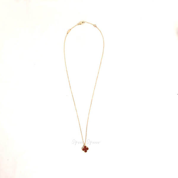 ヴァンクリーフ＆アーペル ◇ Sweet Alhambra carnelian ペンダント