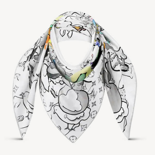 完売必至☆ルイヴィトン LV×UF モノグラム シルク ストール